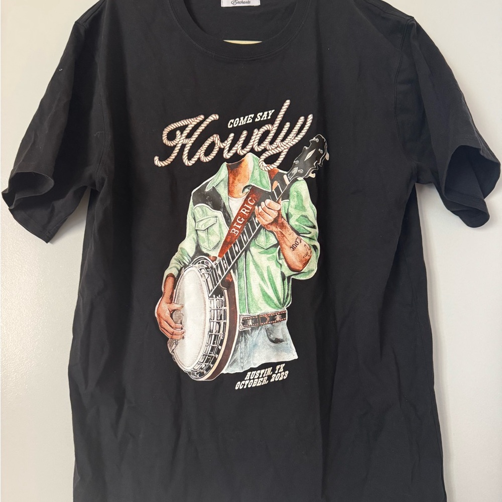 Enchanté Austin Black Graphic T-Shirt